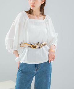 URBAN RESEARCH ROSSO / アーバンリサーチ ロッソ シャツ・ブラウス | キュプラリネンオフショル2WAYブラウス