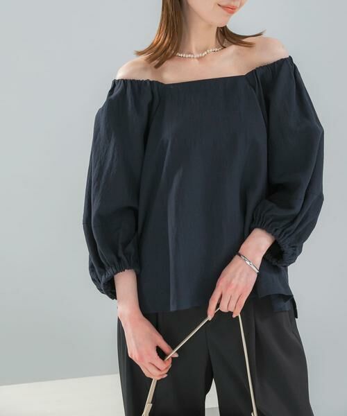 URBAN RESEARCH ROSSO / アーバンリサーチ ロッソ シャツ・ブラウス | キュプラリネンオフショル2WAYブラウス | 詳細1