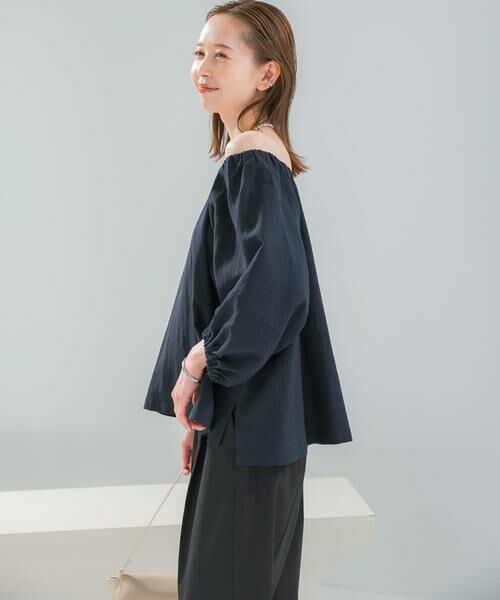 URBAN RESEARCH ROSSO / アーバンリサーチ ロッソ シャツ・ブラウス | キュプラリネンオフショル2WAYブラウス | 詳細3