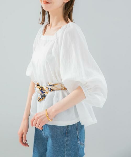 URBAN RESEARCH ROSSO / アーバンリサーチ ロッソ シャツ・ブラウス | キュプラリネンオフショル2WAYブラウス | 詳細16