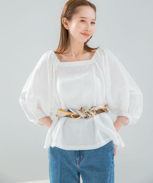 URBAN RESEARCH ROSSO / アーバンリサーチ ロッソ シャツ・ブラウス | キュプラリネンオフショル2WAYブラウス | 詳細17