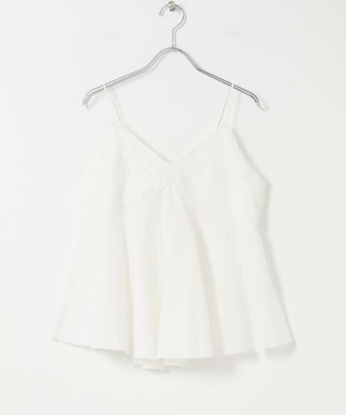 URBAN RESEARCH ROSSO / アーバンリサーチ ロッソ キャミソール・チューブトップ | リネン混レイヤードレースキャミソール | 詳細5