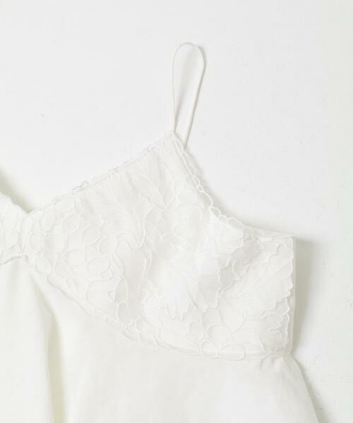 URBAN RESEARCH ROSSO / アーバンリサーチ ロッソ キャミソール・チューブトップ | リネン混レイヤードレースキャミソール | 詳細6