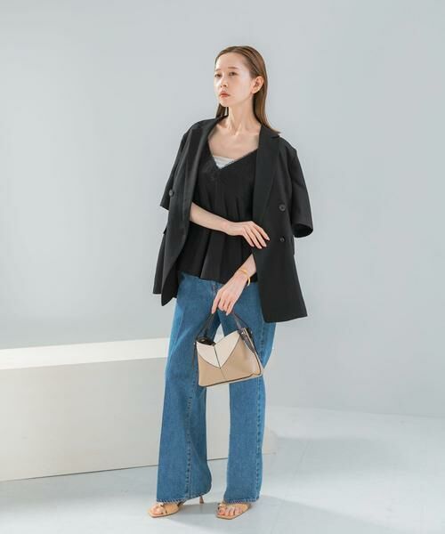 URBAN RESEARCH ROSSO / アーバンリサーチ ロッソ キャミソール・チューブトップ | リネン混レイヤードレースキャミソール | 詳細7