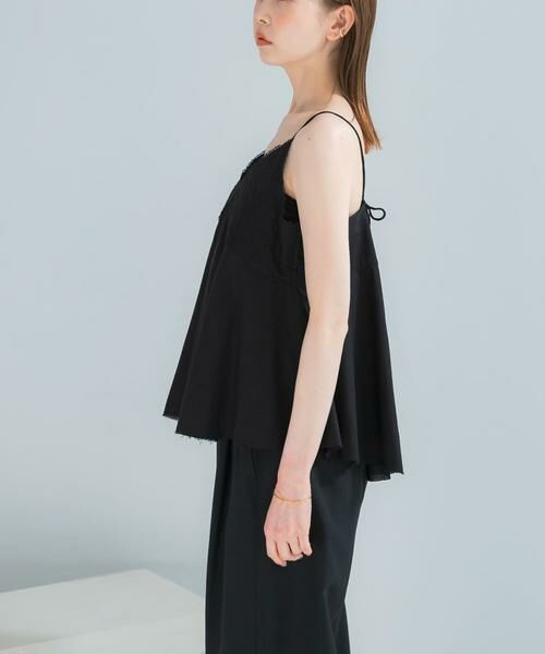 URBAN RESEARCH ROSSO / アーバンリサーチ ロッソ キャミソール・チューブトップ | リネン混レイヤードレースキャミソール | 詳細12