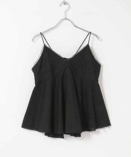 URBAN RESEARCH ROSSO / アーバンリサーチ ロッソ キャミソール・チューブトップ | リネン混レイヤードレースキャミソール | 詳細15
