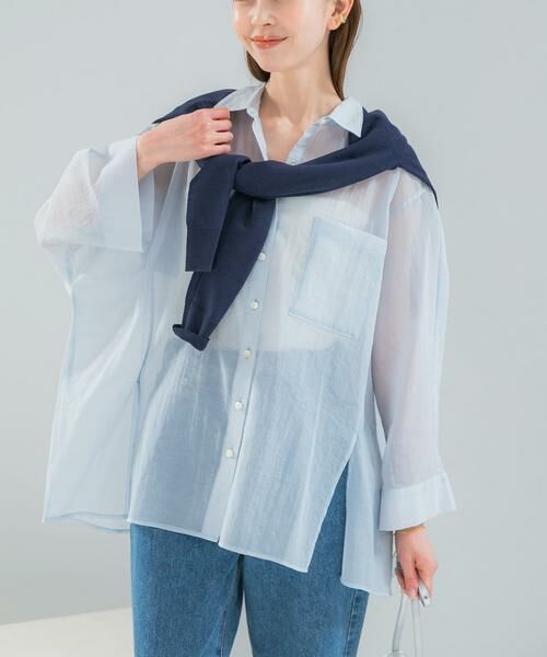 URBAN RESEARCH ROSSO / アーバンリサーチ ロッソ シャツ・ブラウス | シアーコットンドルマンシャツ | 詳細1