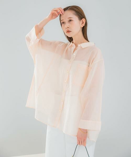 URBAN RESEARCH ROSSO / アーバンリサーチ ロッソ シャツ・ブラウス | シアーコットンドルマンシャツ（ピンク系その他）