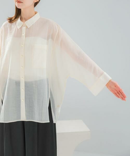 URBAN RESEARCH ROSSO / アーバンリサーチ ロッソ シャツ・ブラウス | シアーコットンドルマンシャツ | 詳細25