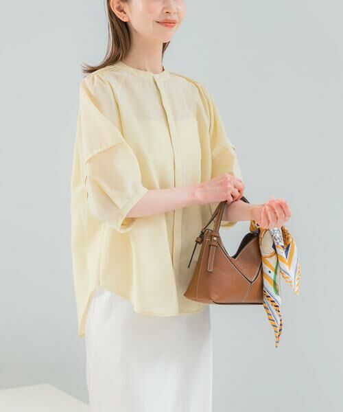 URBAN RESEARCH ROSSO / アーバンリサーチ ロッソ シャツ・ブラウス | 『WEB/一部店舗限定』UVカットウォッシャブルリネン混シャツ ブラウス | 詳細1