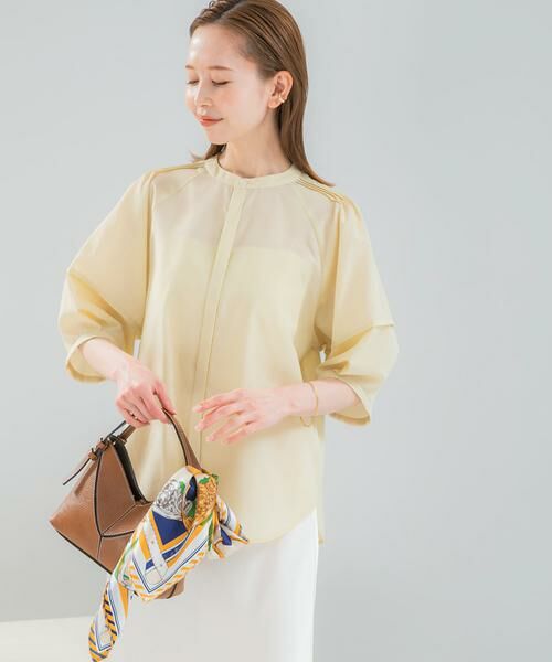 URBAN RESEARCH ROSSO / アーバンリサーチ ロッソ シャツ・ブラウス | 『WEB/一部店舗限定』UVカットウォッシャブルリネン混シャツ ブラウス | 詳細2