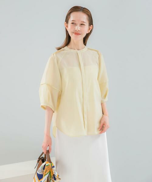 URBAN RESEARCH ROSSO / アーバンリサーチ ロッソ シャツ・ブラウス | 『WEB/一部店舗限定』UVカットウォッシャブルリネン混シャツ ブラウス | 詳細3