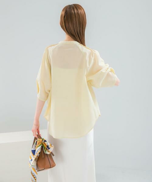 URBAN RESEARCH ROSSO / アーバンリサーチ ロッソ シャツ・ブラウス | 『WEB/一部店舗限定』UVカットウォッシャブルリネン混シャツ ブラウス | 詳細4