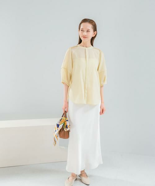 URBAN RESEARCH ROSSO / アーバンリサーチ ロッソ シャツ・ブラウス | 『WEB/一部店舗限定』UVカットウォッシャブルリネン混シャツ ブラウス | 詳細5