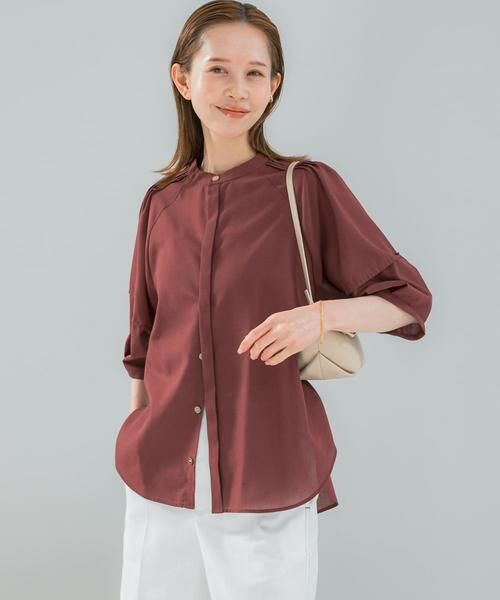 URBAN RESEARCH ROSSO / アーバンリサーチ ロッソ シャツ・ブラウス | 『WEB/一部店舗限定』UVカットウォッシャブルリネン混シャツ ブラウス | 詳細10