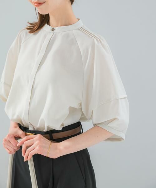 URBAN RESEARCH ROSSO / アーバンリサーチ ロッソ シャツ・ブラウス | 『WEB/一部店舗限定』UVカットウォッシャブルリネン混シャツ ブラウス（オフホワイト）