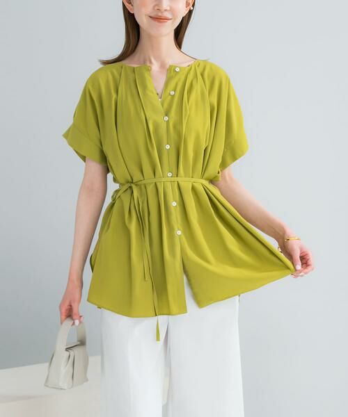 URBAN RESEARCH ROSSO / アーバンリサーチ ロッソ シャツ・ブラウス | 『一部WEB限定カラー』タックデザインブラウス | 詳細1