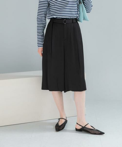 URBAN RESEARCH ROSSO / アーバンリサーチ ロッソ その他パンツ | スラブサテンハーフパンツ（ブラック）