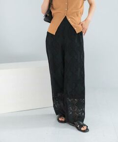 URBAN RESEARCH ROSSO / アーバンリサーチ ロッソ その他パンツ | パネルレースストレートイージーパンツ