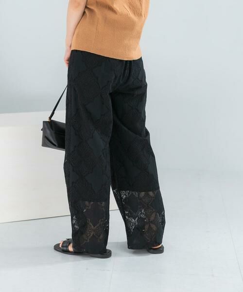 URBAN RESEARCH ROSSO / アーバンリサーチ ロッソ その他パンツ | パネルレースストレートイージーパンツ | 詳細11
