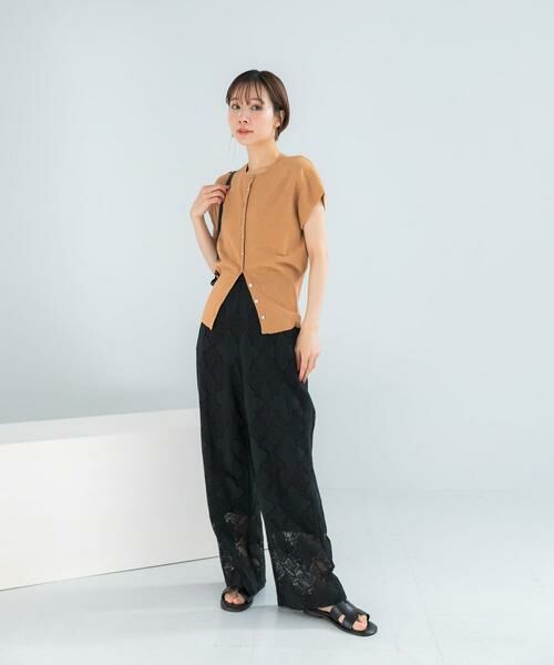 URBAN RESEARCH ROSSO / アーバンリサーチ ロッソ その他パンツ | パネルレースストレートイージーパンツ | 詳細12