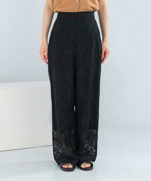 URBAN RESEARCH ROSSO / アーバンリサーチ ロッソ その他パンツ | パネルレースストレートイージーパンツ | 詳細14