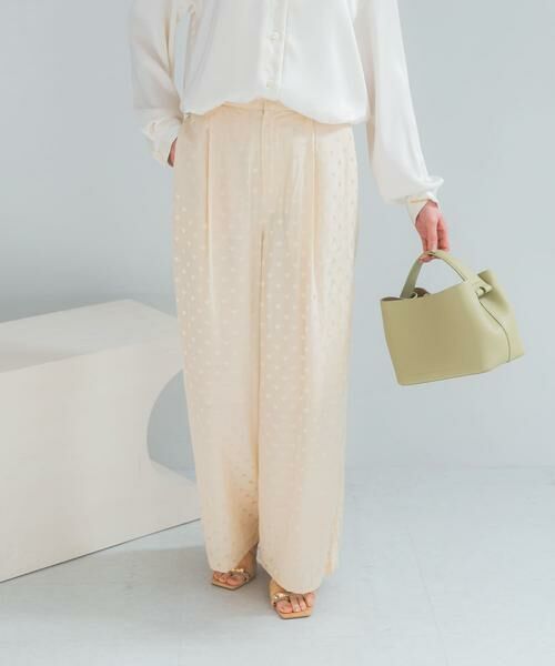 URBAN RESEARCH ROSSO / アーバンリサーチ ロッソ その他パンツ | サテンドットパンツ（アイボリー）