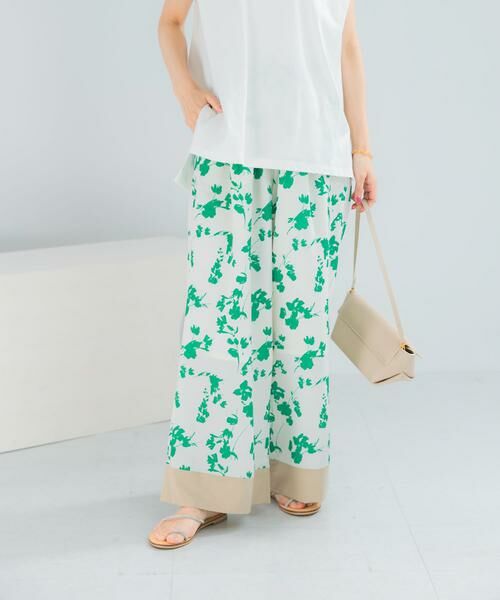 URBAN RESEARCH ROSSO / アーバンリサーチ ロッソ その他パンツ | フラワーモチーフプリントパンツ | 詳細1