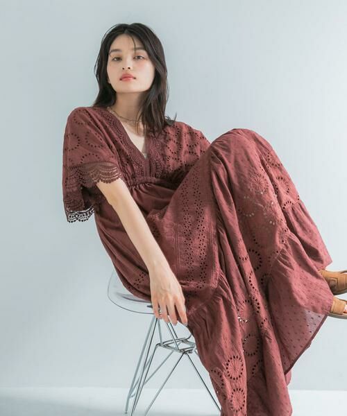 URBAN RESEARCH ROSSO / アーバンリサーチ ロッソ ワンピース | インドコットンエンブロイダリーワンピース | 詳細2