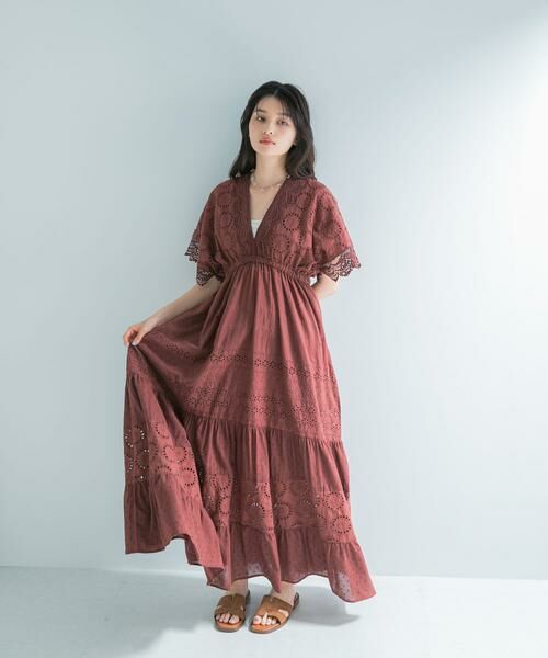 URBAN RESEARCH ROSSO / アーバンリサーチ ロッソ ワンピース | インドコットンエンブロイダリーワンピース | 詳細4