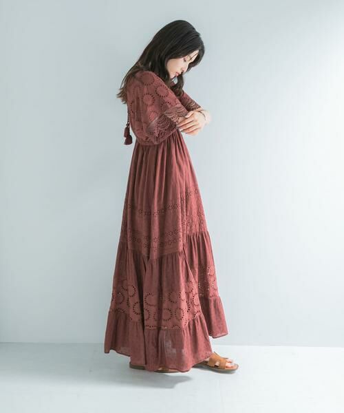 URBAN RESEARCH ROSSO / アーバンリサーチ ロッソ ワンピース | インドコットンエンブロイダリーワンピース | 詳細6