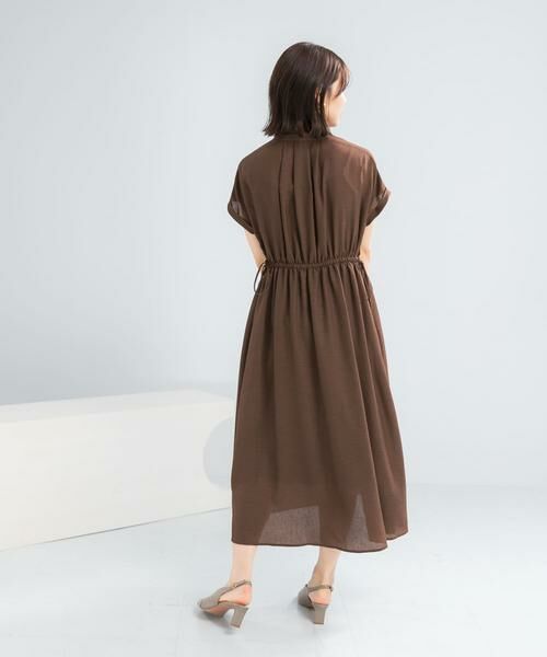 URBAN RESEARCH ROSSO / アーバンリサーチ ロッソ ワンピース | ウォッシャブルセミシアー2WAYネックワンピース | 詳細3