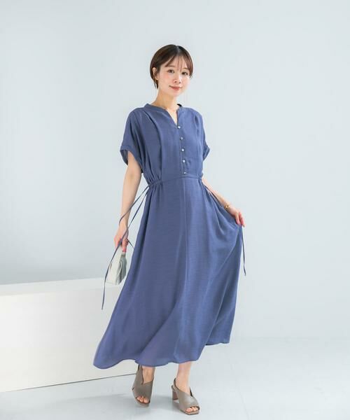 URBAN RESEARCH ROSSO / アーバンリサーチ ロッソ ワンピース | ウォッシャブルセミシアー2WAYネックワンピース | 詳細13