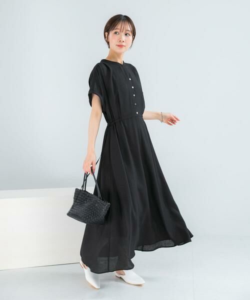 URBAN RESEARCH ROSSO / アーバンリサーチ ロッソ ワンピース | ウォッシャブルセミシアー2WAYネックワンピース | 詳細17