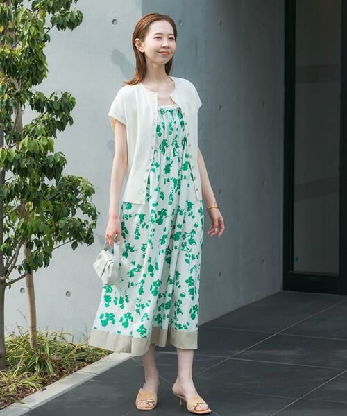 URBAN RESEARCH ROSSO / アーバンリサーチ ロッソ ワンピース | フラワーモチーフプリントキャミワンピース | 詳細1