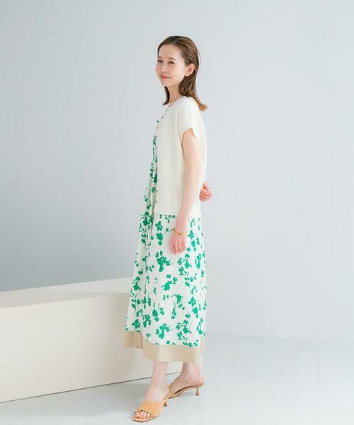 URBAN RESEARCH ROSSO / アーバンリサーチ ロッソ ワンピース | フラワーモチーフプリントキャミワンピース | 詳細3