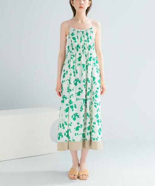 URBAN RESEARCH ROSSO / アーバンリサーチ ロッソ ワンピース | フラワーモチーフプリントキャミワンピース | 詳細4
