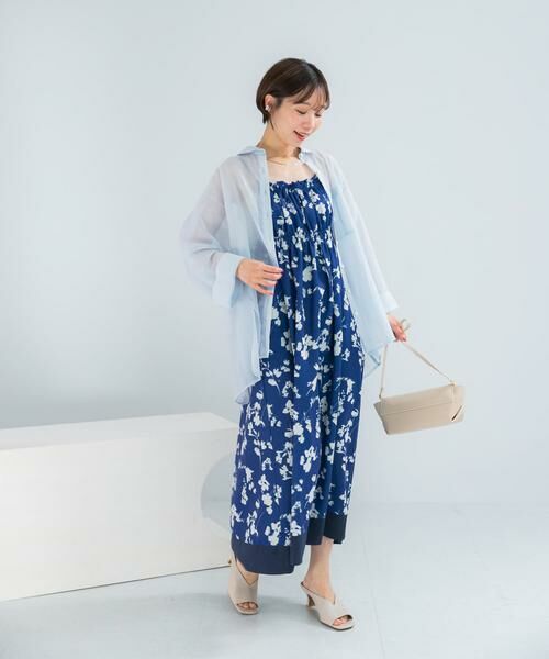 URBAN RESEARCH ROSSO / アーバンリサーチ ロッソ ワンピース | フラワーモチーフプリントキャミワンピース | 詳細11