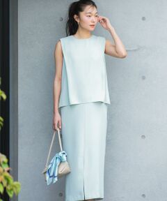 URBAN RESEARCH ROSSO / アーバンリサーチ ロッソ ドレス | バックメタルポイントストレートワンピース