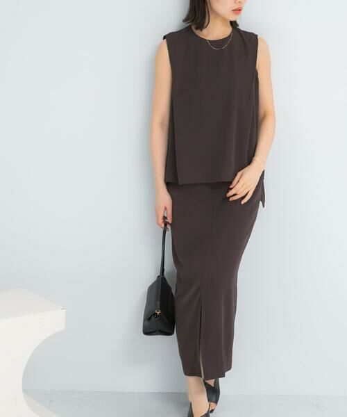 URBAN RESEARCH ROSSO / アーバンリサーチ ロッソ ドレス | バックメタルポイントストレートワンピース | 詳細14