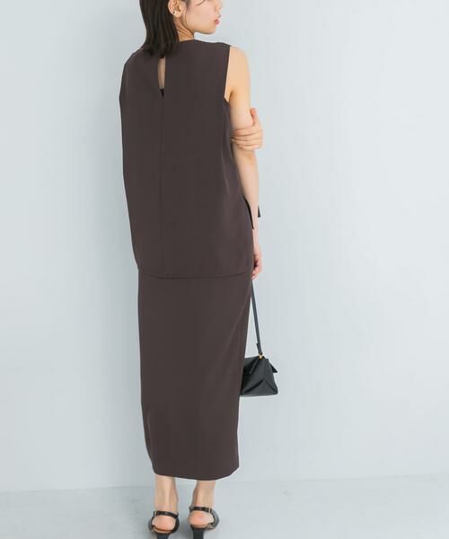 URBAN RESEARCH ROSSO / アーバンリサーチ ロッソ ドレス | バックメタルポイントストレートワンピース | 詳細16