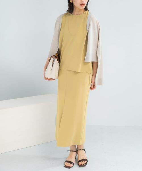 URBAN RESEARCH ROSSO / アーバンリサーチ ロッソ ドレス | バックメタルポイントストレートワンピース（ゴールド系その他）