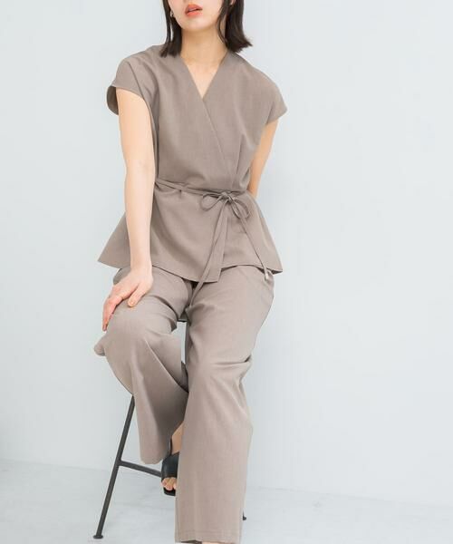 URBAN RESEARCH ROSSO / アーバンリサーチ ロッソ セットアップ | 『WEB限定』吸水速乾　接触冷感セットアップ（モカ）