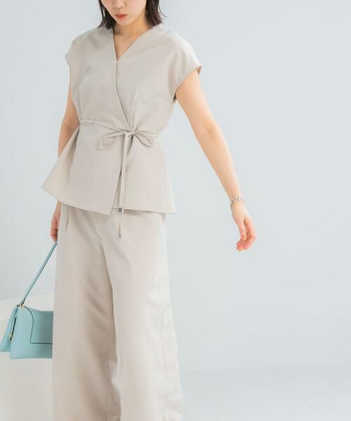 URBAN RESEARCH ROSSO / アーバンリサーチ ロッソ セットアップ | 『WEB限定』吸水速乾　接触冷感セットアップ（ライトベージュ）