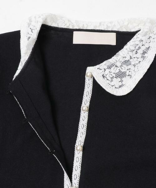 URBAN RESEARCH ROSSO / アーバンリサーチ ロッソ カーディガン・ボレロ | MARILYN MOON　LACE COLOR KNIT CARDIGAN | 詳細3