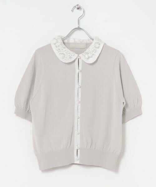 URBAN RESEARCH ROSSO / アーバンリサーチ ロッソ カーディガン・ボレロ | MARILYN MOON　LACE COLOR KNIT CARDIGAN | 詳細8