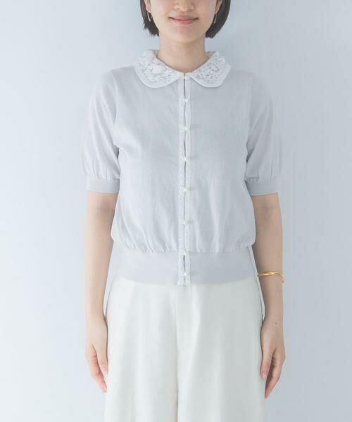 URBAN RESEARCH ROSSO / アーバンリサーチ ロッソ カーディガン・ボレロ | MARILYN MOON　LACE COLOR KNIT CARDIGAN | 詳細10