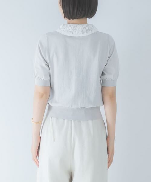 URBAN RESEARCH ROSSO / アーバンリサーチ ロッソ カーディガン・ボレロ | MARILYN MOON　LACE COLOR KNIT CARDIGAN | 詳細12