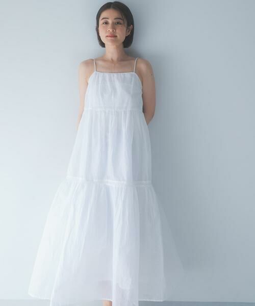 URBAN RESEARCH ROSSO / アーバンリサーチ ロッソ ワンピース | MARILYN MOON　SHEER TIERED DRESS | 詳細1