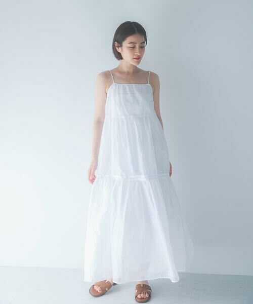 URBAN RESEARCH ROSSO / アーバンリサーチ ロッソ ワンピース | MARILYN MOON　SHEER TIERED DRESS | 詳細2